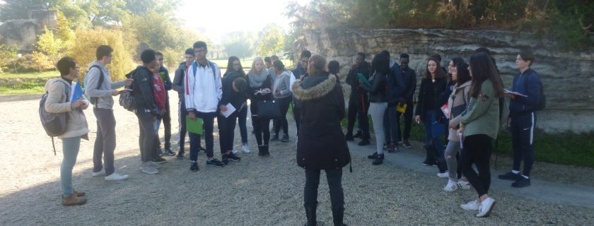 18 octobre 2016 : les élèves de seconde 1 visitent les jardins botaniques de Bordeaux