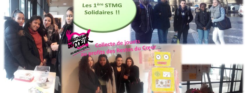 Les 1ères STMG solidaires ! 