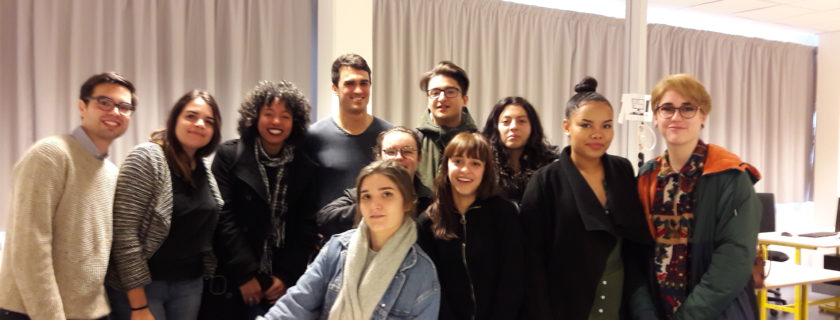 1 février 2018 : Les élèves de terminale L, spécialité Droit et Grands Enjeux du Monde Contemporain, accueillent  trois étudiants en Master de Droit à l’Université de Bordeaux dans le cadre de la Clinique du Droit